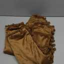 Throw Pillow Cases 20x20 Golden Brown: 2 Pack Cozy Soft Pom-poms Velvet Square Decorative Pillow Covers for Farmhouse Home Decor