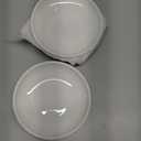 3 PCS Ceramic Cat Bowls, 5.5 in Pet Bowl Cat Dishes for Food and Water, Small Dog Dish(White)