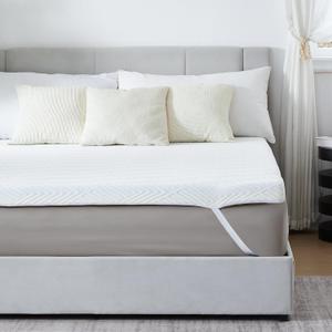 3 Inch Memory Foam Mattress Topper - Queen Mattress Topper with Cover, Mattress Pad for Pressure Relief, Premium Soft Cooling Sleep Bed Topper, Non-Slip Design