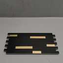 20 Sheets Peel and Stick Tile Backsplash, Black with Metal Gold Look Stick on Tile Upgrade Your Kitchen Backsplash, RV, Fireplace