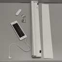 Motorized Blinds with Remote, Smart Blinds with Solar Panel, Thermal Blackout Electric Blinds, Automatic Blinds for Windows Compatible with Alexa, White-23 x72