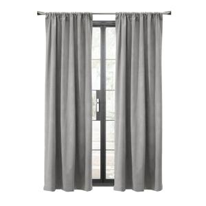 Curtains, Gray 95" X 50", Count of 1