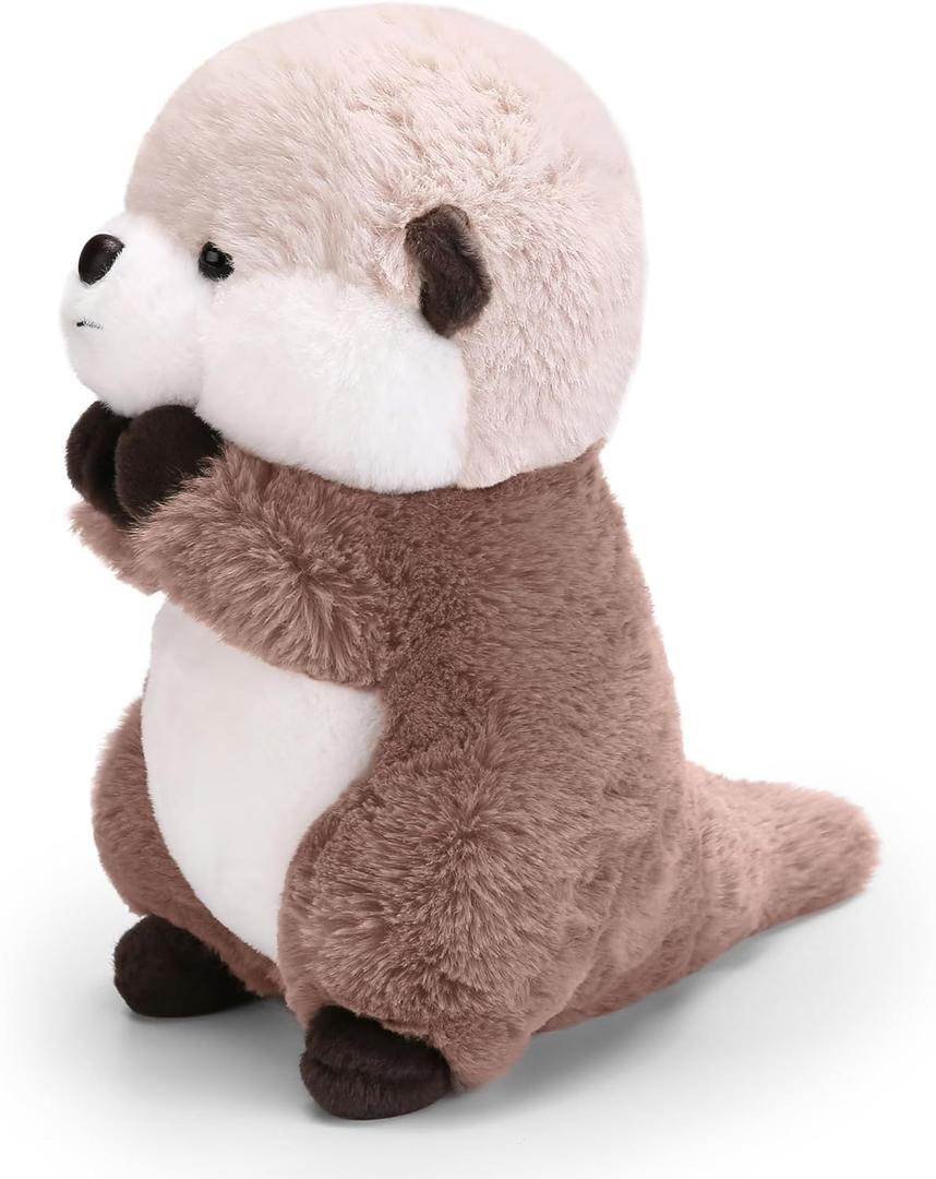 Riuhot Cute Otter Plush Soft Plushie Toy Stuffed Animal Birthday Gift for Kids Children Girls Boys 9.8 Inch Sea Otter Stuffed Animals