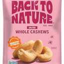 2 x Back to Nature Jumbo Cashews - Dry Roasted with Sea Salt, Non-GMO High Protein Snacks, 9 Ounce (EXP 06/04/26)
