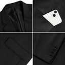Vssjavun Blazer for Men Casual Suit Jackets Lightweight Sport Coat One Button Slim Fit Suits (Brown, M)