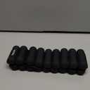 ADLIFE 2lbs Adjustable Pilates Wrist Ankle Weights for Women, Silicone Wearable Arm Leg Weights Set of 2 (1lb Each) for Working out, Waterproof Exercise Equipments for Yoga, Dance, Barre, Walking (Black)