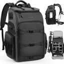 STARTRC VCR Camera Backpack Professional Bag 40L DSLR/SLR Mirrorless Travel Case Photography Tactical Compartment Compatible with Canon/Nikon/Sony Camera Holder Tripod Lens Laptop