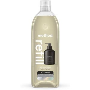 Method Gel Hand Soap Refill, Vetiver + Amber, 34 Fl Oz (Pack of 1) 