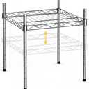 Heavy-Duty 1-Tier Chrome Metal Wire Shelving Unit, 14x14x15 Inch, 350 lbs
