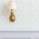 17.3"78.7" Vintage Wallpaper Blue Peel and Stick Wallpaper Self Adhesive Removable Wallpaper for Bedroom Drawers Cabinets