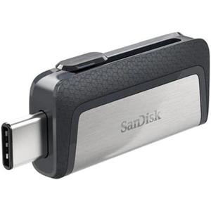 SanDisk 64GB Ultra Dual Drive USB TypeC  USBC, USB 3.1  SDDDC2064GG46, Grey/Silver