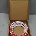 MYFAMIREA Flexible Quarter Round Molding 120 Inch Peel and Stick Rubber Quarter Round Trim Molding Self Adhesive Bendable Edge Trim for Wall Edge Corner Countertop Bathroom Kitchen Floor, White