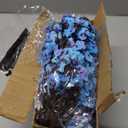 Sggvecsy 15 Pcs Babys Breath Artificial Flowers Gypsophila Bouquets Bulk Real Touch Fake Silk Flowers for Home Wedding DIY Floral Arrangement Kitchen Table Centerpiece Decoration (Blue with Purple)