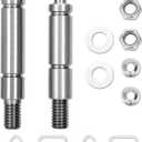 WPW10359270 (Left) & WPW10359269 (Right) Dryer Drum Support Roller Shaft Kit for Whirlpool,Replaces Parts: W10359269 339489 3399507 4319304, W10359270 239480 339490 347364 347610 3399506