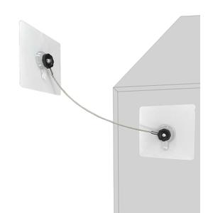 10 inches Stainless Steel Furniture Straps for Baby Proofing, No-Drill Furniture Anchors Earthquake Straps, Prevent Falling and Anti Tip TV Safety Straps, 6 Pcs