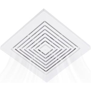 97011723 Bathroom Ceiling Fan Grille with Springs Replacement Parts for Br-oan-Nu-Tone Square Ceiling or Wall-Mount Exhaust Fan Fits Models 663 670 671 688 689 Bathroom Exhaust Upgrade Grille Cover