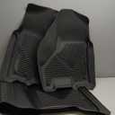 Husky Liners Weatherbeater Series | Front & 2nd Seat Floor Liners - Black | 99011 | Fits 2009-2018 Dodge Ram 1500 Quad Cab, 2019-2022 Ram 1500 Classic Quad Cab 3 Pcs