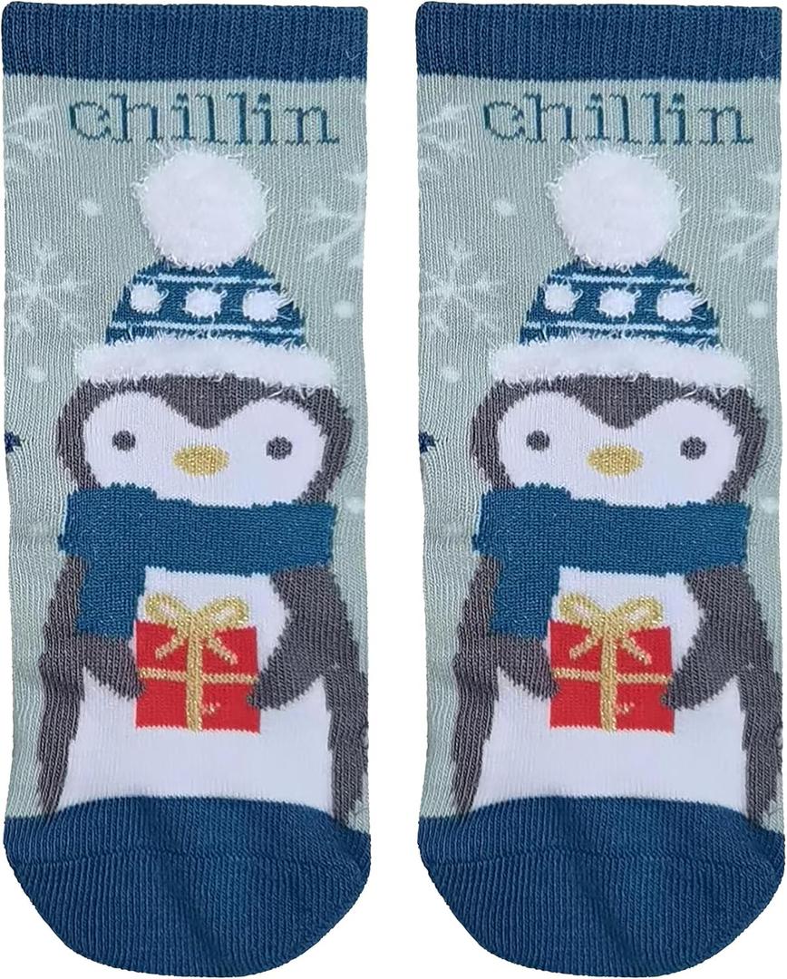 Stephen Joseph Unisex-Kids Crew Socks (Small, Penguin)