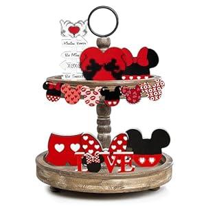 8PCS Valentines Tiered Tray Decor