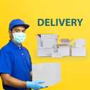 Calenzana 8x6x6 Shipping Boxes Set of 40, White Corrugated Cardboard Box for Mailing Packing Gifts Small Business
