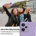 Compatible with Poco F5 Case Silicone Liquid Dark Green, Soft Smooth Touch for Xiaomi Redmi Note 12 Turbo Phone Case Silicone Shockproof Thin Cover (Purple)