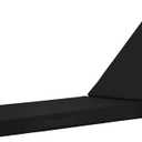 Cozyide Chaise Lounge Cushions Outdoor 72"x21"x3", Waterproof Lounge Chair Cushion with Removable Cover, Patio Chair Cushions for Outdoor Furniture with Adjustable Ties, 72"x21"x3", Black