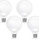 Flaspar Vanity Light Bulbs for Bathroom, G25 LED Globe Light Bulb 100 Watt Equivalent, 3000K Warm White LED Bulbs E26 Medium Base for Mirror Makeup Chandelier Lighting, Non-dimmable, 4 Pack