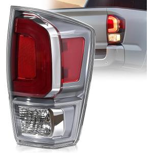 Tail Light Assembly Compatible with 2016-2023 Toyota Tacoma, Rear Taillight Brake Signal Assemblies with Bulbs, Replace 81550-04220 (Right Passenger Side)
