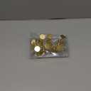 ZESLMG Shower Curtain Hooks, Gold Shower Curtain Rings Rustproof Metal Round Decorative Shower Hooks Rings for Bathroom Shower Rods Curtains, Set of 12 Heavy Duty Solid Hooks