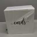 UNIQOOO Elegant White Acrylic Wedding Card Box, Large 10x10x5.5 inch | Wedding Receptions Wishing Well Money Box, Birthdays, Memory Box