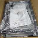 Vantic C Shaped End Table, Small Side Table for Couch and Recliner, Slide Under Sofa Tray Desk with Storage Bag for Living Room and Bedroom, Black