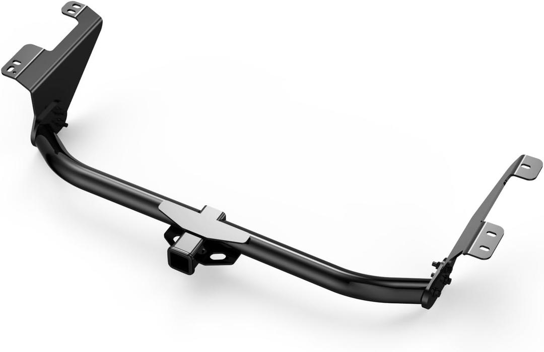 Class 3 Trailer Hitch, 2-Inch Receiver, Compatible with Chrysler Pacifica 2017-2026, Voyager 2020-2026, Grand Caravan 2024-2026, Bright Black Color Tow Hitch