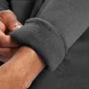 Men's Quarter Zip Pullover Sweatshirts Fleece Sweatshirt Stand Collar Long Sleeve Shirt with kangaroo Pocket (Large, Dark Vintage Heather)