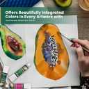 MyArtscape Watercolor Paint Set - 24 x 12ml Tubes - Lightfast - Vibrant Colors - Excellent Transparency - Kit for Vivid Watercolors Painting - Professional Artist Paint Supplies (9.6 Fl Oz (Pack of 1))