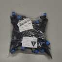 25 Pcs Drip Irrigation Fan Emitter for 1/4" Irrigation Tubing, Adjustable Water Flow Irrigation Spary Dripper with Stake Drip Micro Drip Irrigation Sprayer Emitter for Irrigation Watering System