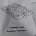 WILDROAD Roof Rack Cargo Basket, Upgraded 4 Fence Wide Car Roof Basket, 64"x 50"x 4" Universal Car Top Carrier Basket with Super Duty Bungee Cargo Net and Ratchet Straps Fits for SUV Truck Cars