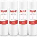 SimPure 5 Micron 10" x 2.5" Whole House Sediment Water Filter Cartridge Replacement for 10 inch RO Unit, Compatible GE FXUSC, Culligan P5, Aqua-Pure AP110, WFPFC5002, CFS110, WHKF-GD05, (Pack of 4)
