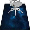 Office Chair Mat for Hardwood Floor&Tile Floor,36"x48" Heavy Duty Desk Chair Mat for Hard Floors,Under Desk Rug for Rolling Computer Chair,Anti Slip,Low Pile Carpet Floor-Starry Blue