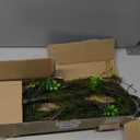 43 inches Moss Twig Vines Artificial Trees Branches Jungle Climber Fake Greenery Twigs Trunk with Greenery for Home Decor Garden Landscape Hanging Reptile Habitat Decor (Green - Pack of 2)