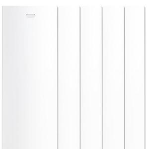 5 Pack 82.5" Vertical Replacement Blinds PVC Vertical Window Blinds Replacement Slats Parts for Sliding Glass Door Patio Door Window, White