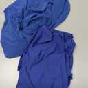 Women See Through Bodycon Dress - Sexy 3 Piece Outfits Cami Top Shorts Ruched Sheer Mesh Midi Party Dress (XL, Blue)