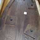 Meridian Furniture 291Brown-C Beekman Collection Art Deco Coffee Table with Solid Oak Wood, Brown Walnut Finish, 58" W x 30" D x 14" H, Brown