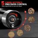 Electric Salt and Pepper Grinder- Automatic Battery Pepper Mill Shakers Kitchen Essentials for New Home Adjustable Coarseness Upgraded Larger Capacity with Led for Housewarming Gifts