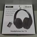 WallarGe Wireless Headphones for TV Watching, Comfortable for Seniors with Bluetooth 5.3, Easy Setup Headphones with USB Transmitter, 25 Hours Play and No Audio Delay