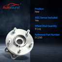 Autoround Pair 512293 Rear Wheel Hub and Bearing Assembly Compatible with Subaru Outback Legacy 2005 2006 2007 2008 2009