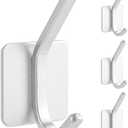 Paoli Heavy Duty Self Adhesive Hooks - Sturdy self Adhesive Hooks for Home, School and Office Easy to fit and Remove,with a Maximum Load Capacity of 30lb (4 PC). (White)