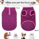 Tealots 2 Pack Dog Fleece Vest Sweater, Warm Pullover Puppy Jacket, Autumn Winter Cold Weather Coat Clothes, Pet Stretch Apparel with Buttons Costumes for Small Medium Dogs Cats (Large) Fuchsia+Gray