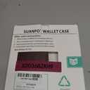 SUANPOT for Samsung Galaxy S22 Ultra with RFID Blocking Leather Wallet case Credit Card Holder,Flip Folio Book Phone case Shockproof Cover Women Men for Samsung S22 Ultra case Wallet Red Only1