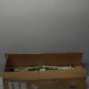 Costway 9ft Pre-lit Snowy Christmas Garland w/ Berries Poinsettia Flowers Timer