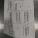 BHG Vintage Multifunctional Folding Bookshelf, No-Assembly Plant Stand Storage Rack Shelves for Home Office (All Black, 5-Tier)